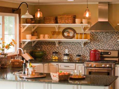 29. Não é necessário você cobrir a parede completamente com as pastilhas para cozinha