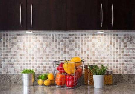 49. As pastilhas para cozinha são duráveis e de fácil limpeza Fonte: Pinterest
