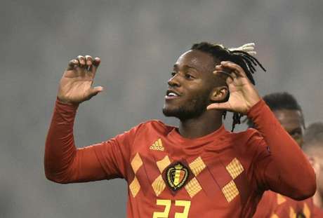 Batshuayi fez os dois gols da Bélgica (Foto: John Thys / AFP) Batshuayi fez os dois gols da Bélgica (Foto: John Thys / AFP)