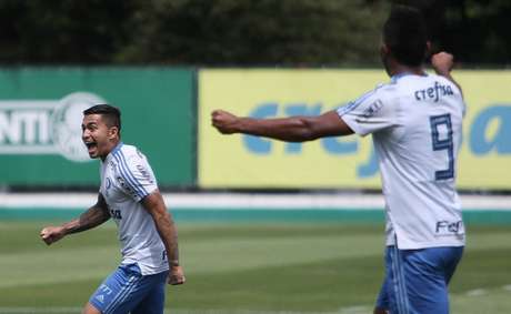 The Palmeiras of Dudu and Borja will guarantee the best campaign of turn if they win this Sunday (Divulgação)