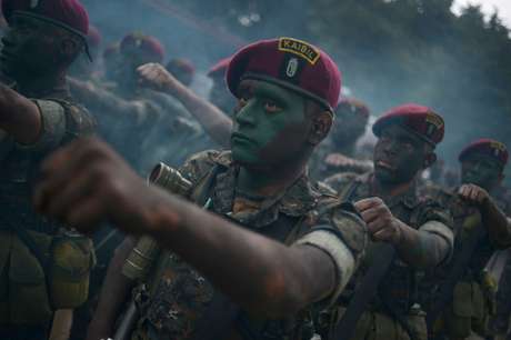 Kaibiles em desfile militar, em 2013