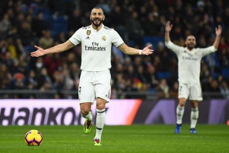 Benzema marcou o único gol da partida deste sábado (AFP) Benzema marcou o único gol da partida deste sábado (AFP)