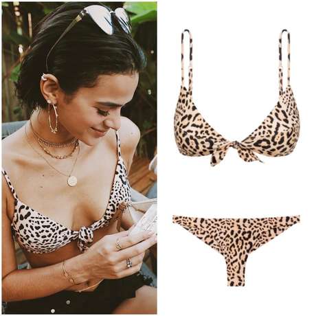 Bruna Marquezine com biquíni em animal print (Fotos: @brumarquezine/Instagram/Reprodução - Vix/Reprodução) Bruna Marquezine com biquíni em animal print (Fotos: @brumarquezine/Instagram/Reprodução - Vix/Reprodução)
