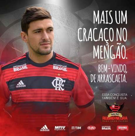 Arrascaeta é o novo reforço do Flamengo (Foto: Divulgação/Flamengo) Arrascaeta é o novo reforço do Flamengo (Foto: Divulgação/Flamengo)