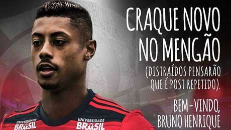 Flamengo confirma contratação de Bruno Henrique