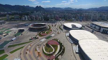 Vista aérea do Parque Olímpico do Rio de Janeiro Vista aérea do Parque Olímpico do Rio de Janeiro