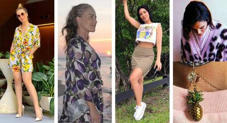 Frutas colorem looks das famosas (Fotos: Instagram/Reprodução)