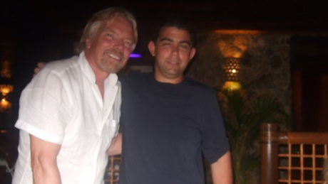 Andrew conheceu muitas celebridades e ídolos, incluindo Richard Branson, fundador do grupo Virgin