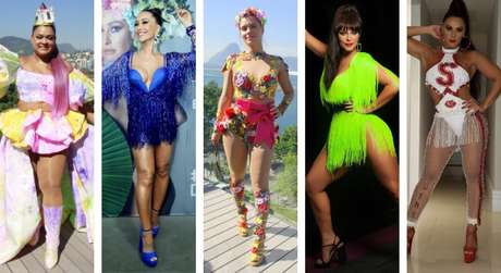 Looks das famosas no pré-Carnaval (Fotos: AgNews - Instagram/Reprodução)