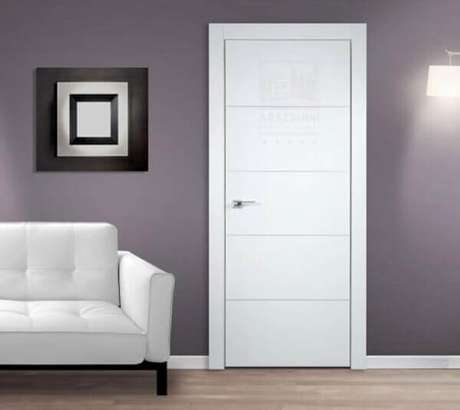 42- Os modelos de 4 portas de sala simples podem ser confeccionadas em madeira ou alumínio. Fonte: Doce Obra