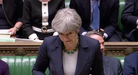 Primeira-ministra brit&acirc;nica, Theresa May
13/03/2019
Reuters TV via REUTERS?