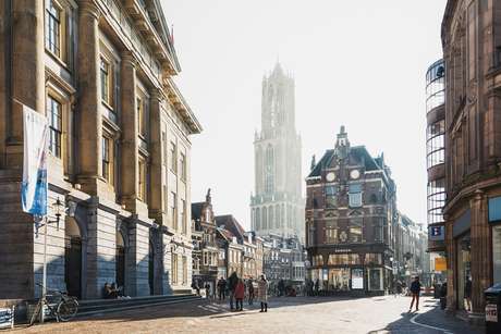 Imagem do centro de Utrecht, cidade na Holanda