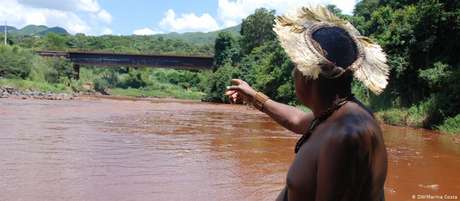 O rio Paraopeba: praticamente morto após a tragédia de Brumadinho O rio Paraopeba: praticamente morto após a tragédia de Brumadinho