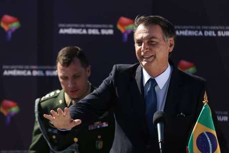 Jair Bolsonaro durante visita oficial ao Chile Jair Bolsonaro durante visita oficial ao Chile