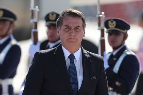 Jair Bolsonaro durante visita ao Chile