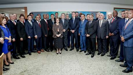 Presidente da República, Jair Bolsonaro durante durante jantar de Confraternização da Federação das Associações Mulçumanas do Brasil (FAMBRAS).