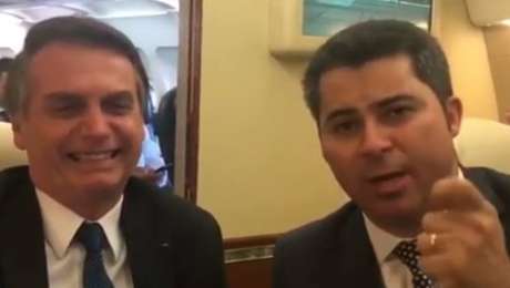 O presidente Jair Bolsonaro e o senador Marcos Rogério, em vídeo reproduzido nas redes sociais O presidente Jair Bolsonaro e o senador Marcos Rogério, em vídeo reproduzido nas redes sociais