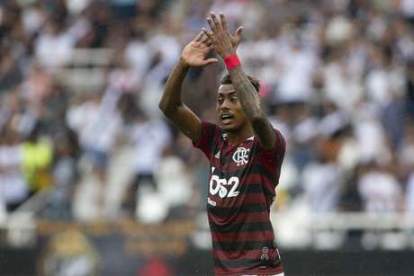 Bruno Henrique durante Vasco x Flamengo pelo primeiro jogo da final do Campeonato Carioca realizada no Estádio Nilton Santos no Rio de Janeiro, RJ, na tarde deste domingo (14)