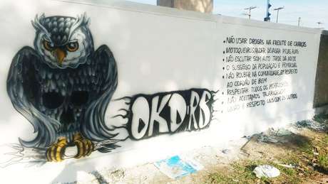 A Okaida listou seu código de conduta em um muro de João Pessoa