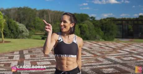 Carol Borba, de 33 anos, que desenvolveu o Power Hiit, canal com mais de 1 milhão de seguidores