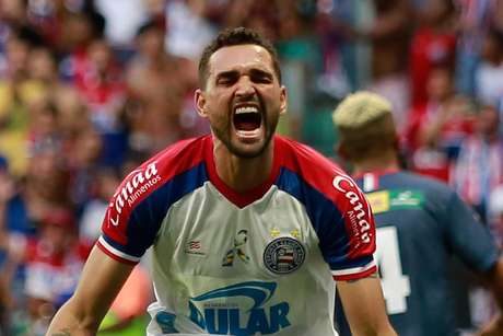 Gol de Gilberto na partida entre Bahia x Bahia de Feira, válida pela partida de volta da final do campeonato baiano, realizada nesse domingo (21), na Arena Fonte Nova Gol de Gilberto na partida entre Bahia x Bahia de Feira, válida pela partida de volta da final do campeonato baiano, realizada nesse domingo (21), na Arena Fonte Nova