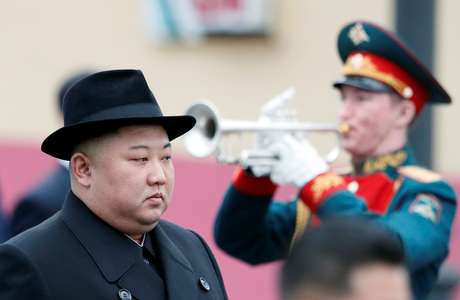 Líder norte-coreano Kim Jong Un chega a Vladivostok para cúpula com presidente russo, Vladimir Putin
24/04/2019
REUTERS/Shamil Zhumatov