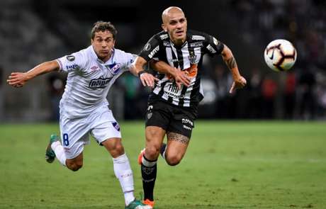 A equipe mineira não conseguiu se impor no jogo e não superou a forte marcação uruguaia- Bruno Cantini/Atlético-MG