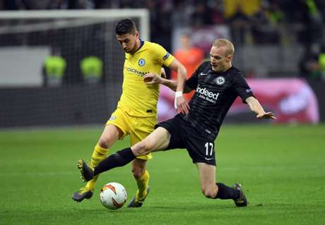 Eintracht Frankfurt e Chelsea empatam pela semi da Liga Europa (Foto: AFP) Eintracht Frankfurt e Chelsea empatam pela semi da Liga Europa (Foto: AFP)