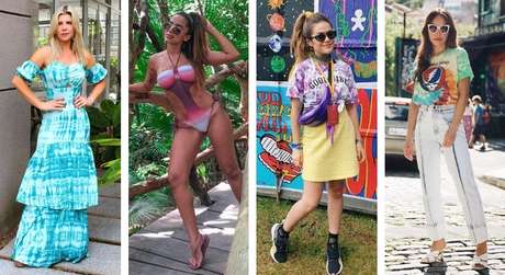 Famosas apostam em tie-dye (Fotos: Instagram/Reprodução)