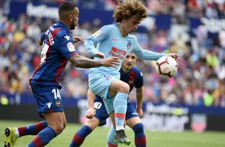 Griezmann não teve uma grande partida de despedida do Atlético de Madrid (Foto: AFP) Griezmann não teve uma grande partida de despedida do Atlético de Madrid (Foto: AFP)