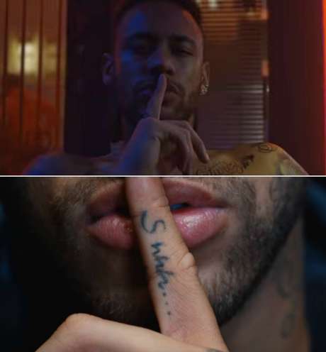Shhh... Neymar faz provocação aos seus críticos no comercial da fragrância Shhh... Neymar faz provocação aos seus críticos no comercial da fragrância