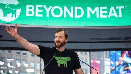 Ethan Brown, fundador da Beyond Meat; ações da empresa de carne vegana subiram 163% em sua estreia na Bolsa americana