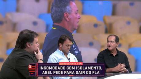 Muricy ficou do lado de Abel Braga (Foto: Reprodução/Sportv) Muricy ficou do lado de Abel Braga (Foto: Reprodução/Sportv)