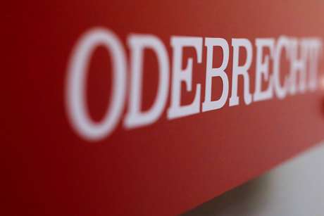 Logo da Odebrecht, empresa em dificuldades apÃ³s ser alvo de investigaÃ§Ãµes