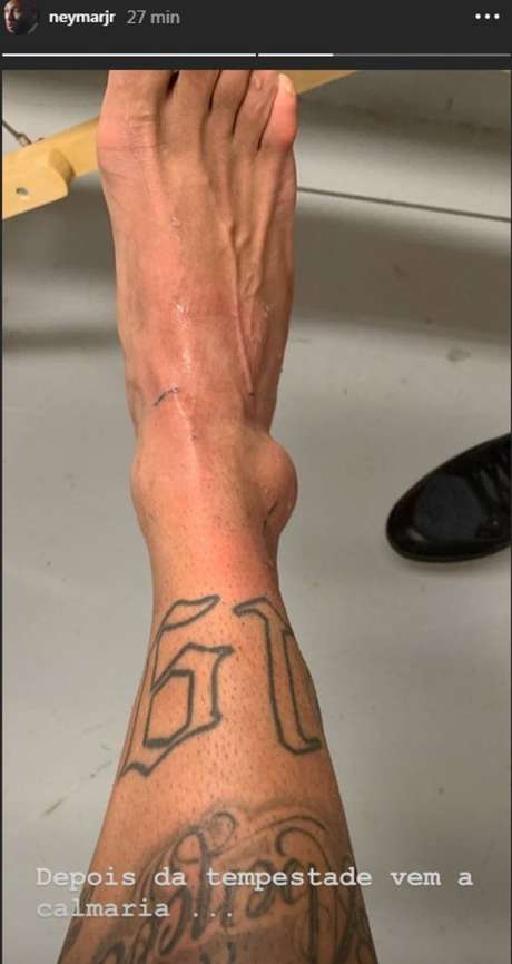 Publicação de Neymar no Instagram Publicação de Neymar no Instagram