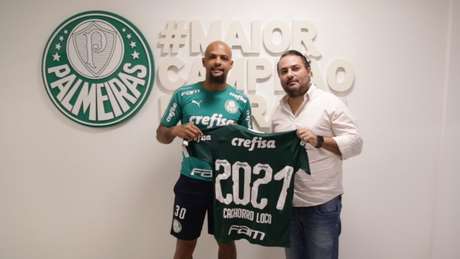Aos 35 anos de idade, Felipe Melo ampliou seu contrato até dezembro de 2021 (Agência Palmeiras/Divulgação) Aos 35 anos de idade, Felipe Melo ampliou seu contrato até dezembro de 2021 (Agência Palmeiras/Divulgação)
