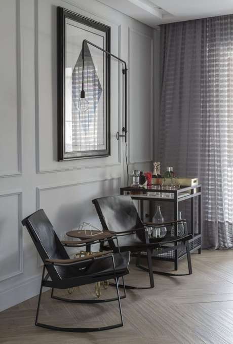 11. Tecido para cortina combinando com a decoração da sala de estar – Por: Barbara Dunes 11. Tecido para cortina combinando com a decoração da sala de estar – Por: Barbara Dunes