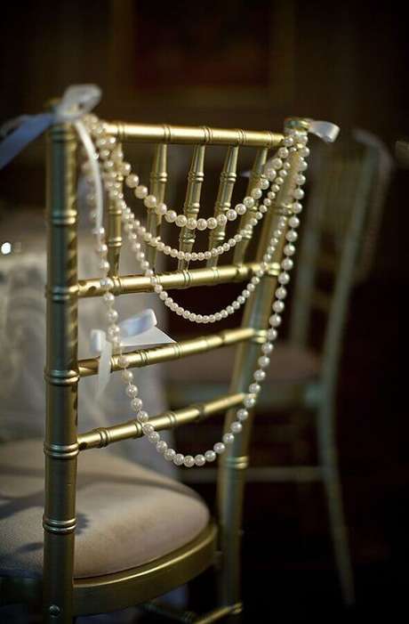 52. Detalhes para decoração de bodas de pérola – Foto: Weddbook 52. Detalhes para decoração de bodas de pérola – Foto: Weddbook