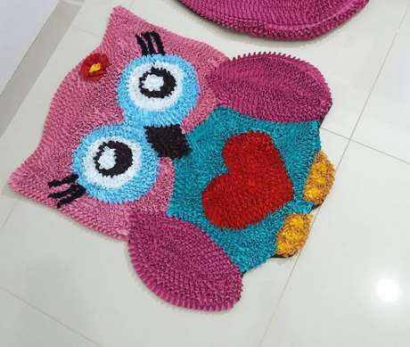 45. Tapete de coruja DIY colorida e alegre! – Por: