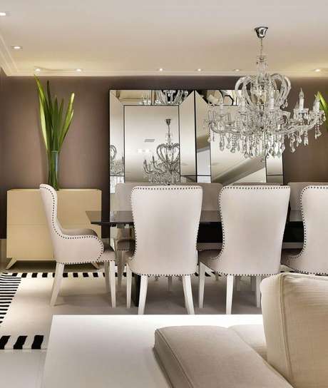 41. Decoração de sala de jantar elegante – Por: Tetrizarquitetura 41. Decoração de sala de jantar elegante – Por: Tetrizarquitetura
