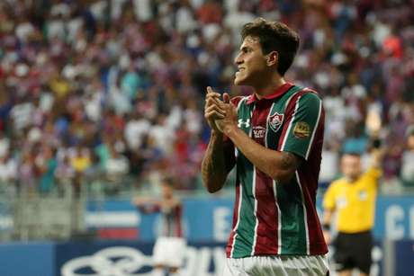 Pedro, jogador do Fluminense, durante a partida contra o Bahia, partida vÃ¡lida pela sexta rodada do Campeonato Brasileiro 2019