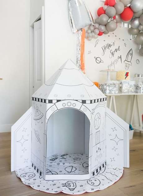 25. Temas de festa infantil com espaçonave para as crianças brincarem! – Por: Pinterest 25. Temas de festa infantil com espaçonave para as crianças brincarem! – Por: Pinterest