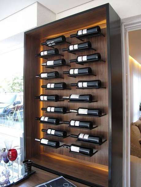 53. Adega de vinho de madeira para casas pequenas – Por: Revista Viva Decora 53. Adega de vinho de madeira para casas pequenas – Por: Revista Viva Decora