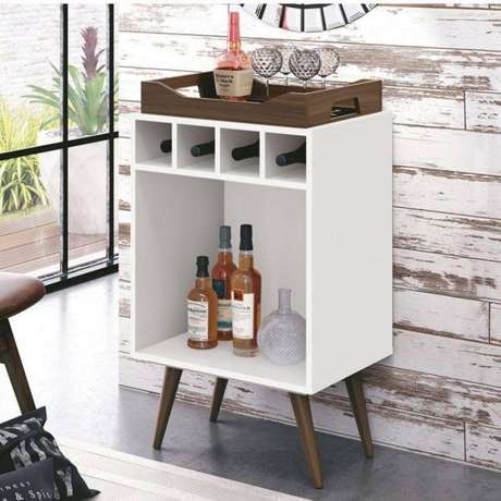 58. Adega de madeira estilo retrô para vinhos e wisky – Por: Pinterest 58. Adega de madeira estilo retrô para vinhos e wisky – Por: Pinterest
