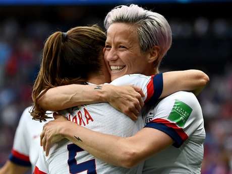 A capitã Rapinoe é uma das fundadoras da marca (Foto: AFP) A capitã Rapinoe é uma das fundadoras da marca (Foto: AFP)