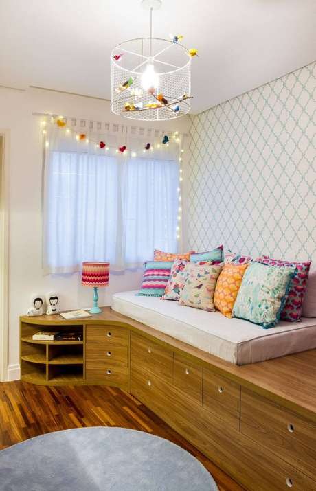 19. Cama infantil com gavetas no móvel planejado – Por: Anna Maria Parisi 19. Cama infantil com gavetas no móvel planejado – Por: Anna Maria Parisi