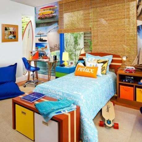 44. Cama infantil para quarto de menino colorido e personalizado – Por: Viva Decora 44. Cama infantil para quarto de menino colorido e personalizado – Por: Viva Decora