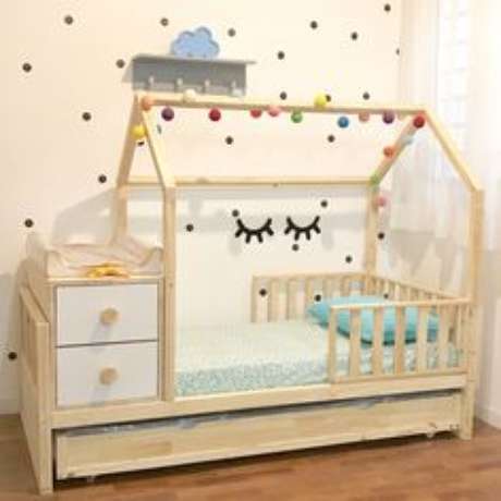 63. Cama infantil casinha para quartos delicados e lindos – Por: Pinterest 63. Cama infantil casinha para quartos delicados e lindos – Por: Pinterest