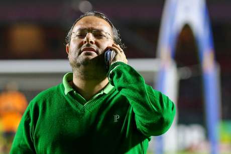 O diretor de futebol Alexandre Mattos durante a partida entre São Paulo x Palmeiras, realizada no estádio do Morumbi, válida pela 10ª rodada do Campeonato Brasileiro 2019