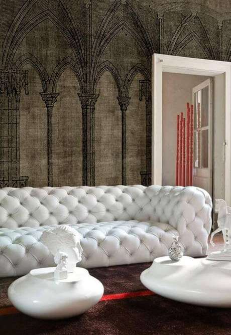 2. Existem diversos modelos de sofá chesterfield no mercado. Foto: Interior Decoration 2. Existem diversos modelos de sofá chesterfield no mercado. Foto: Interior Decoration